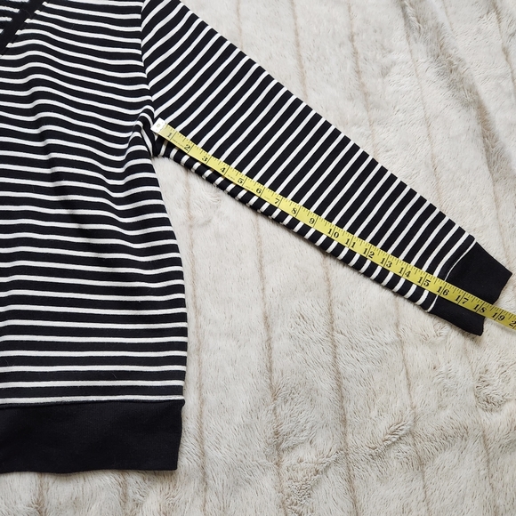 A New Day Black and White Striped Sweatshirt - Picture 8 of 10